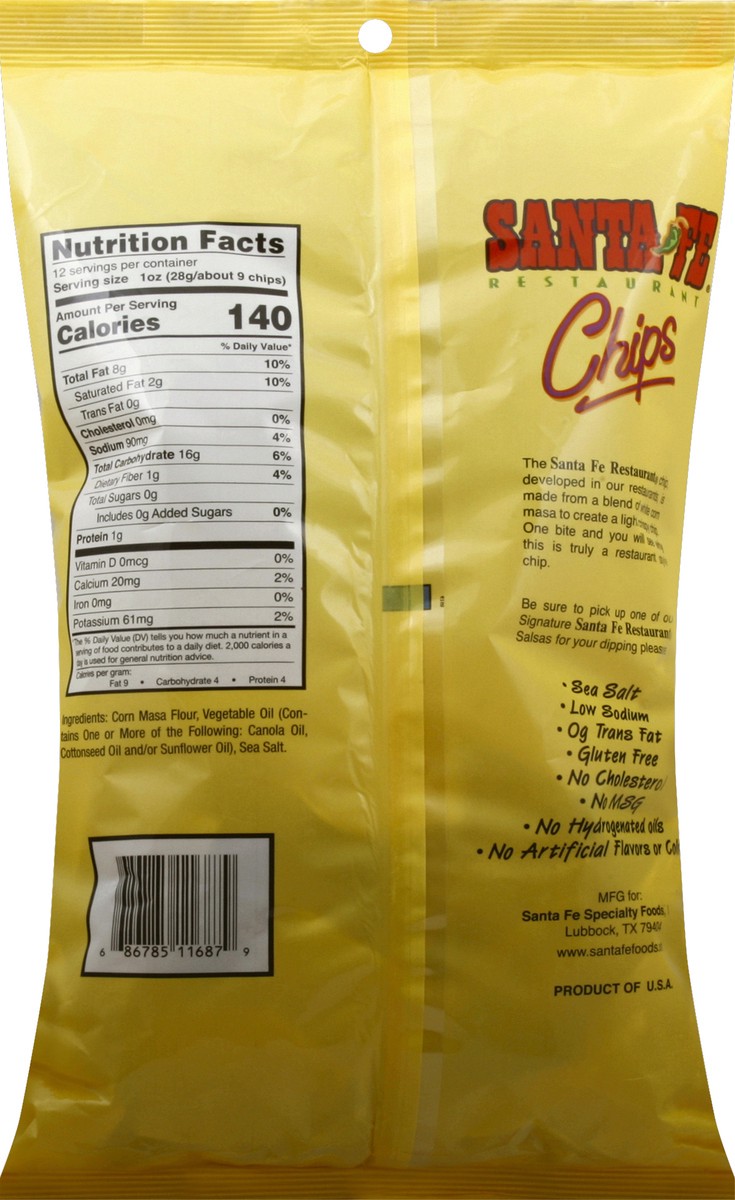 slide 3 of 6, Santa Fe Tortilla Chips 12 oz, 12 oz