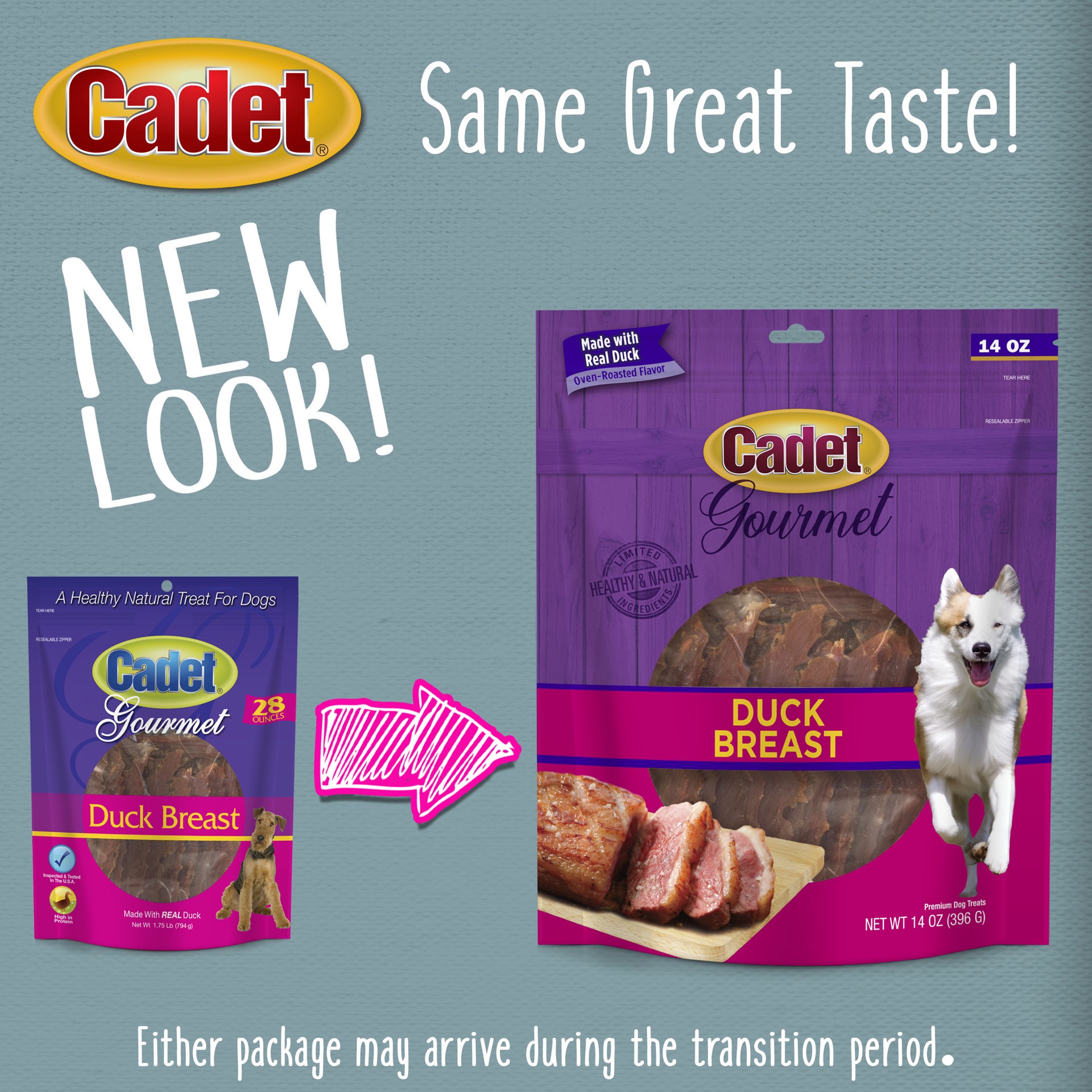 slide 7 of 10, Cadet Gourmet Duck Breast Treats for Dogs 14 Ounce, 1 ct