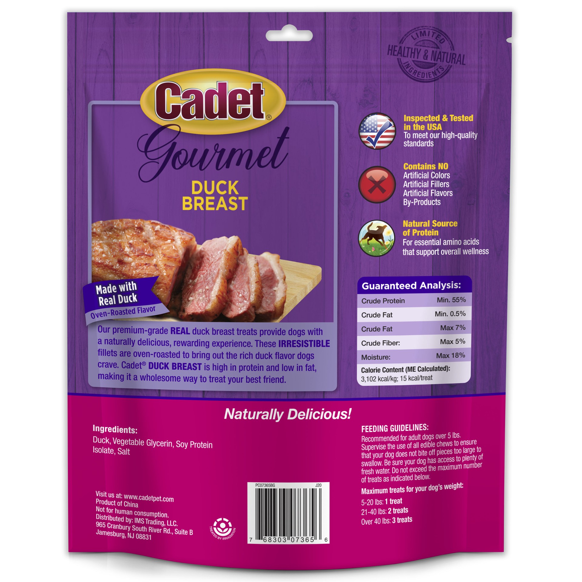 slide 9 of 10, Cadet Gourmet Duck Breast Treats for Dogs 14 Ounce, 1 ct
