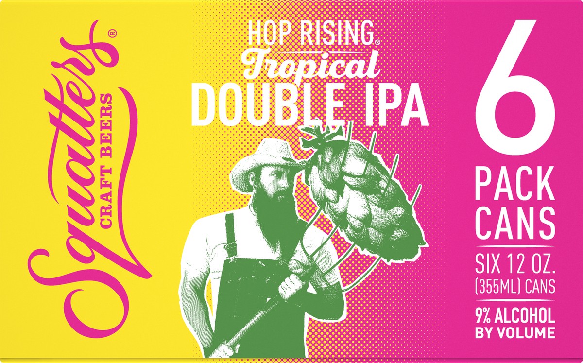 slide 6 of 6, Squatters Tropical Hop Rising Double IPA 6 Pack 12 oz can, 12 oz