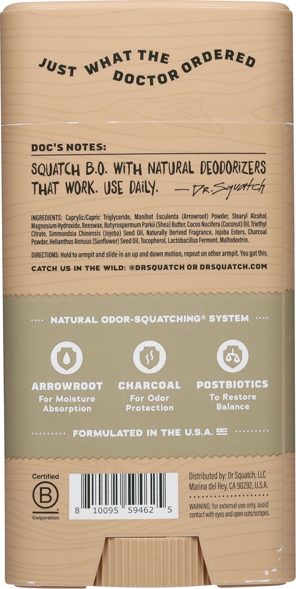 slide 9 of 12, Dr. Squatch Odor Squatching Birchwood Breeze Deodorant 2.65 oz, 2.65 oz