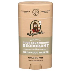 Dr. Squatch Odor Squatching Birchwood Breeze Deodorant 2.65 oz