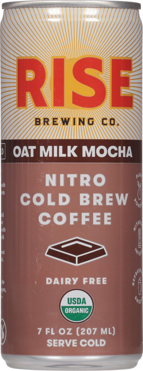 slide 5 of 14, RISE Brewing Co. Dairy Free Nitro Cold Brew Oat Milk Mocha Coffee 7 fl oz, 7 fl oz