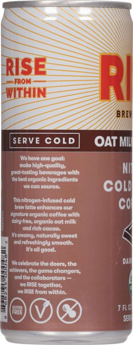 slide 6 of 14, RISE Brewing Co. Dairy Free Nitro Cold Brew Oat Milk Mocha Coffee 7 fl oz, 7 fl oz