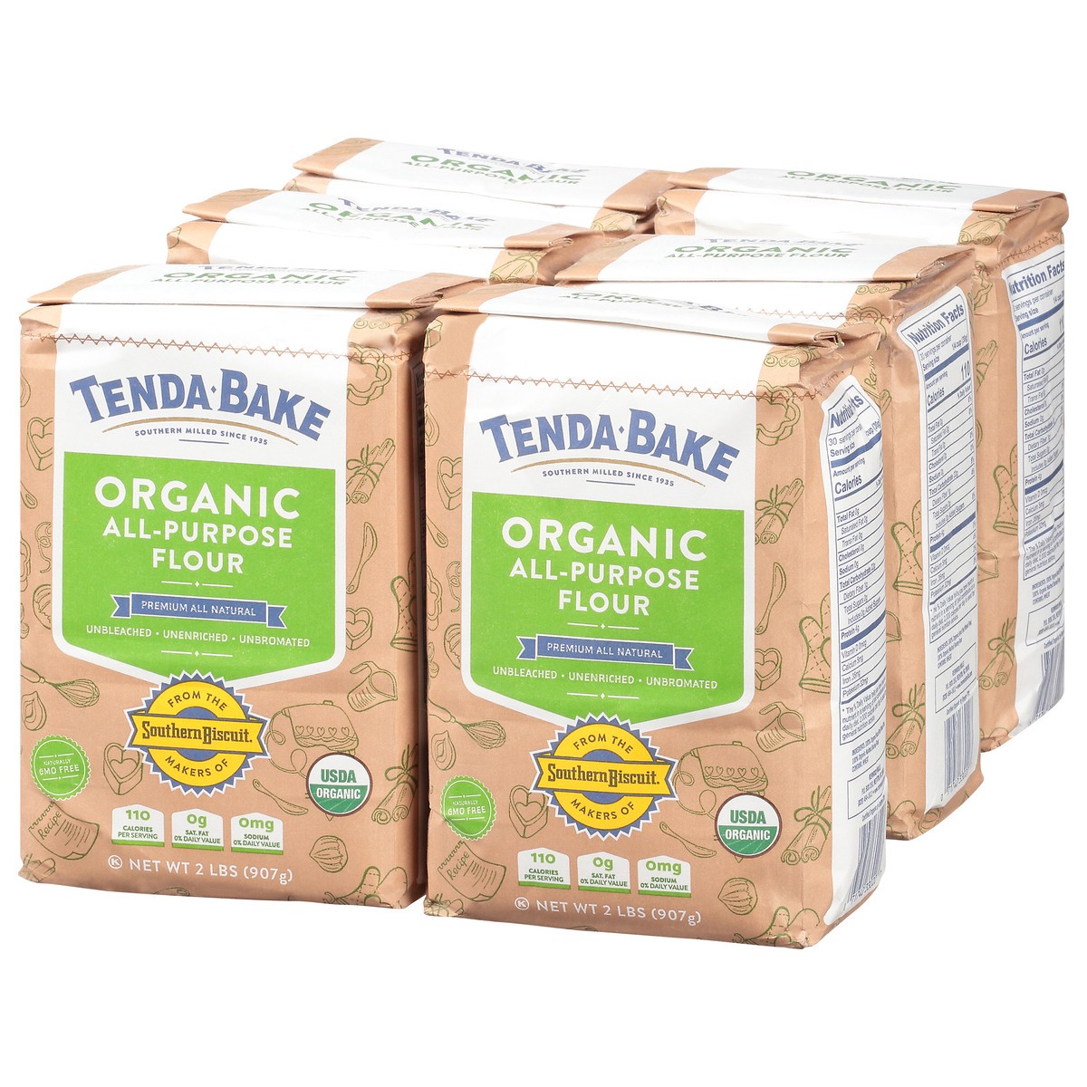 slide 3 of 12, Tenda-Bake Organic All-Purpose Flour 1 ea Bag, 1 ea