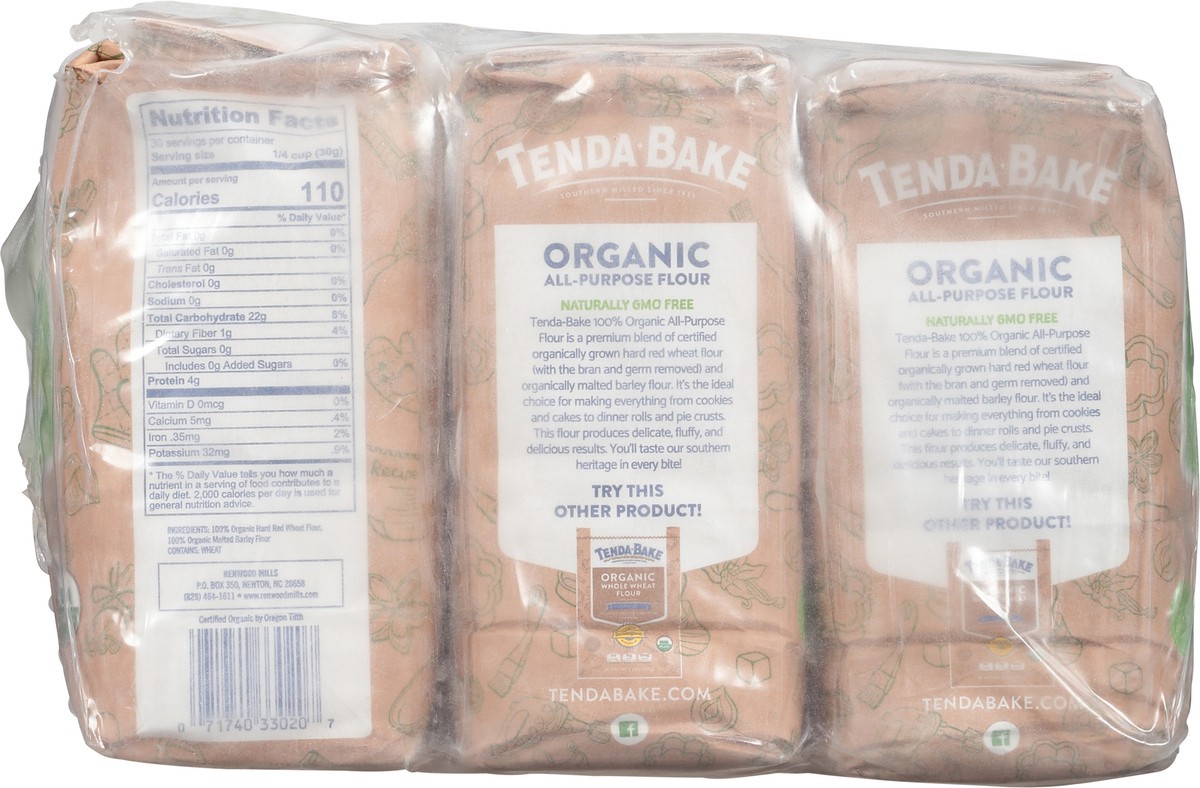 slide 8 of 12, Tenda-Bake Organic All-Purpose Flour 1 ea Bag, 1 ea