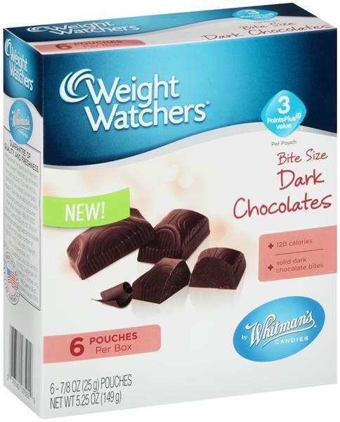 slide 1 of 1, Weight Watchers Dark Chocolates - Bite Size, 5.25 oz