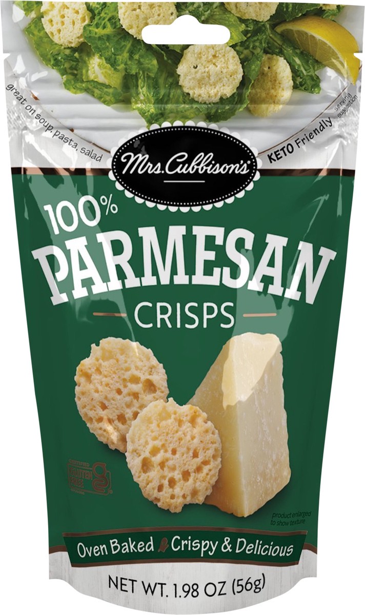 slide 3 of 3, Mrs. Cubbison's Parmesan Cheese Crisps, 1.98 oz