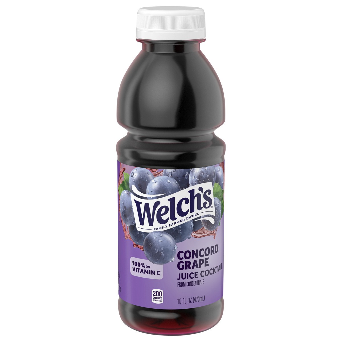 slide 1 of 5, Welch's Grape Juice Cocktail, 16 fl oz On-the-Go Bottle, 16 oz