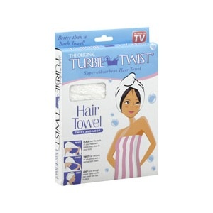 slide 1 of 1, Turbie Twist Super-Absorbent Hair Towel, 1 ct