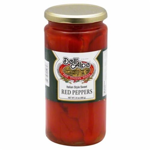slide 1 of 7, Dell'Alpe Dellalpe Sweet Red Peppers, 24 fl oz