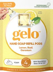 Gelo Refill Pods Lemon, Basil, Geranium Hand Soap 8 ea