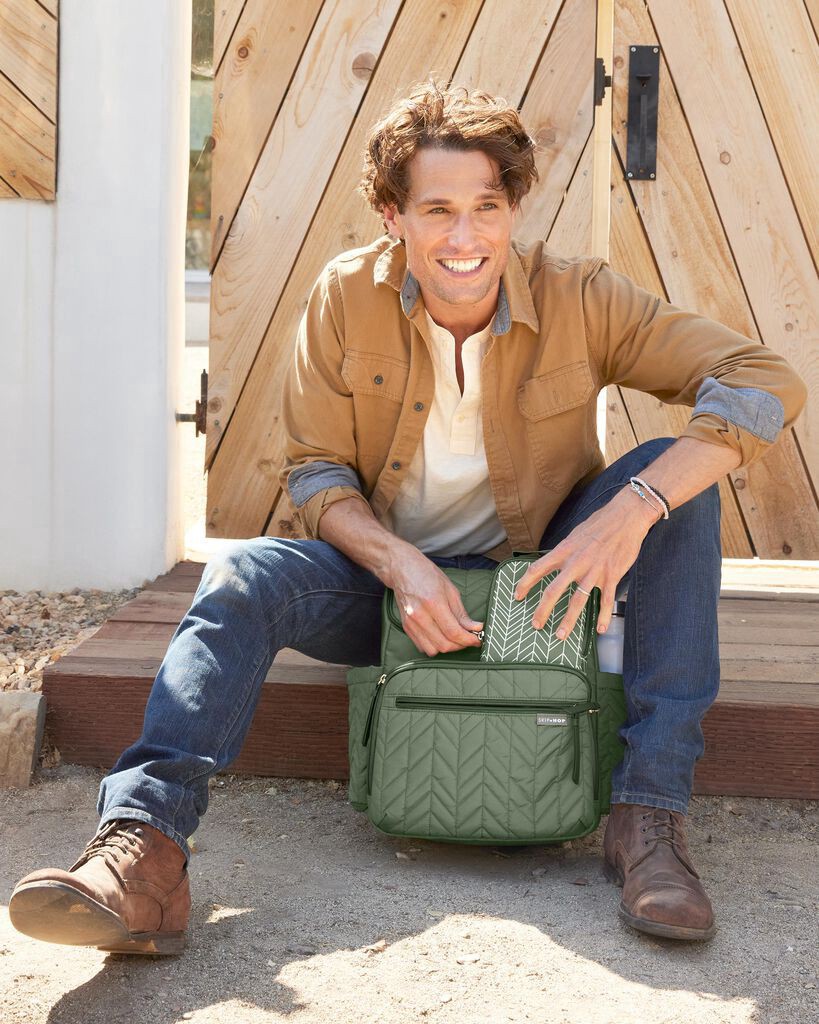 slide 8 of 15, Skip Hop Forma Diaper Backpack - Sage, 1 ct