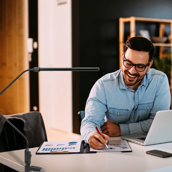 slide 6 of 8, Realspace LED Gooseneck Lamp, Black, 22 1/2 in