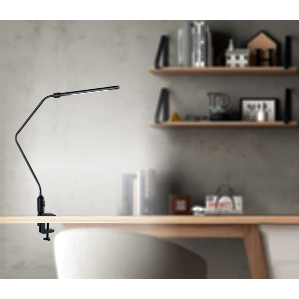 slide 2 of 8, Realspace LED Gooseneck Lamp, Black, 22 1/2 in
