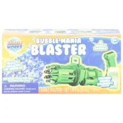 Bubble Workz Bubble Mania Blaster, 8 Bubble Barrels, 1 ea