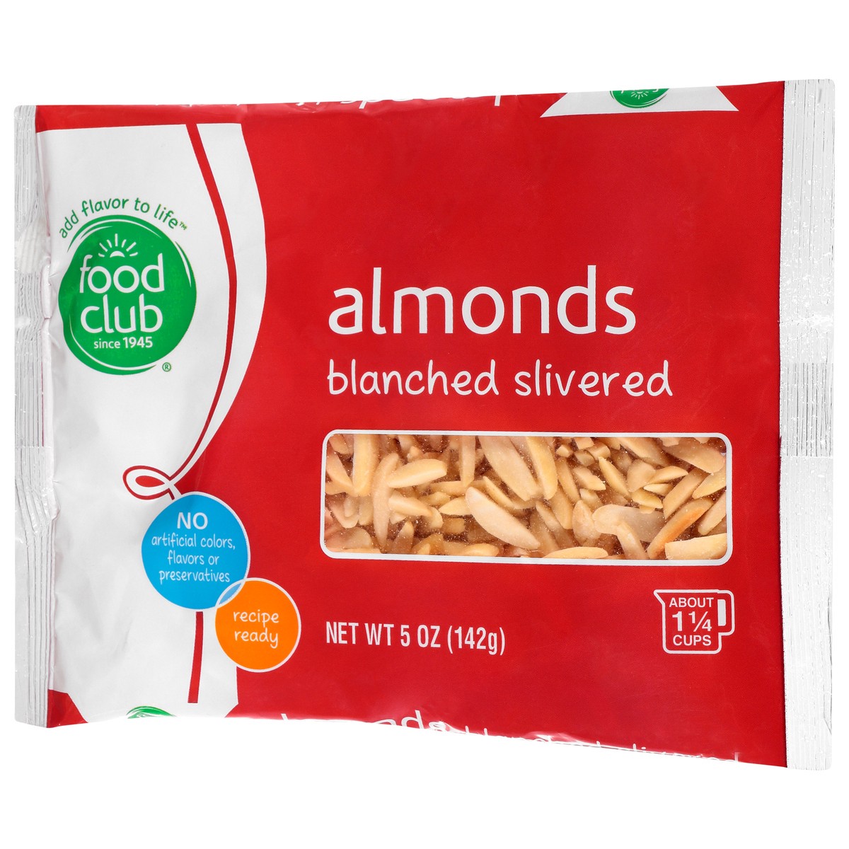 slide 5 of 9, Food Club Blanched Slivered Almonds, 5 oz