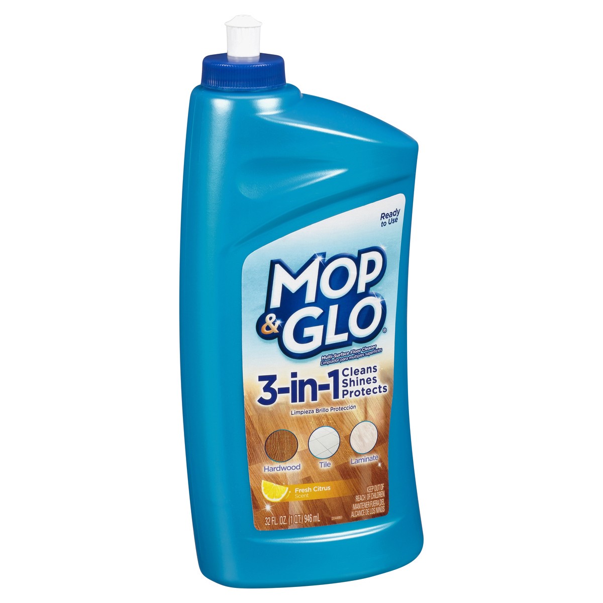 slide 3 of 9, Mop & Glo Multi-Surface Floor Cleaner, 32oz Bottle, 32 fl oz