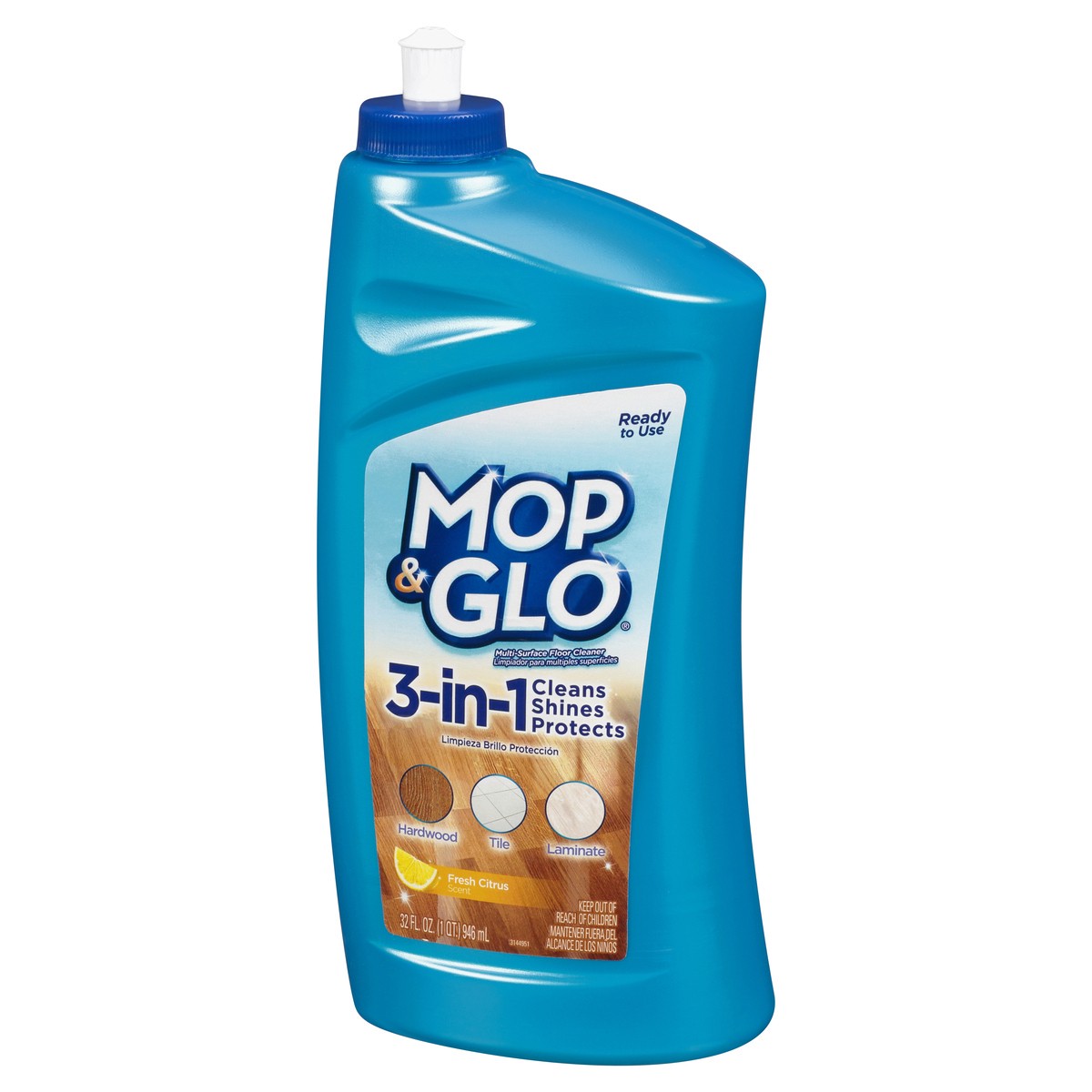 slide 5 of 9, Mop & Glo Multi-Surface Floor Cleaner, 32oz Bottle, 32 fl oz