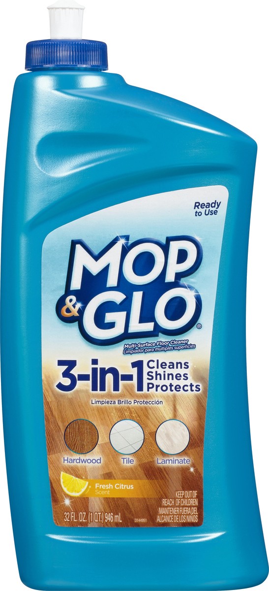 slide 4 of 9, Mop & Glo Multi-Surface Floor Cleaner, 32oz Bottle, 32 fl oz