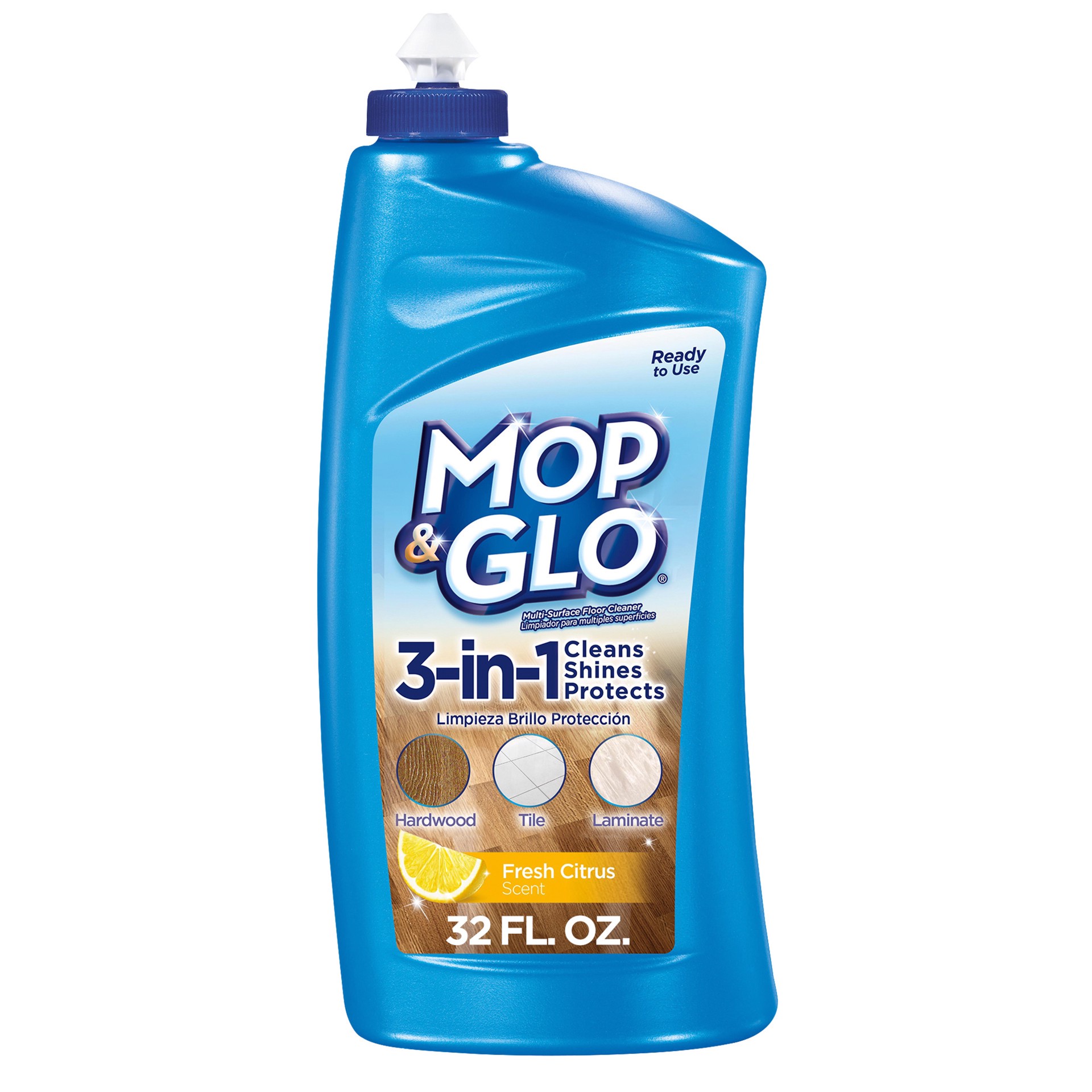 slide 1 of 9, Mop & Glo Multi-Surface Floor Cleaner, 32oz Bottle, 32 fl oz