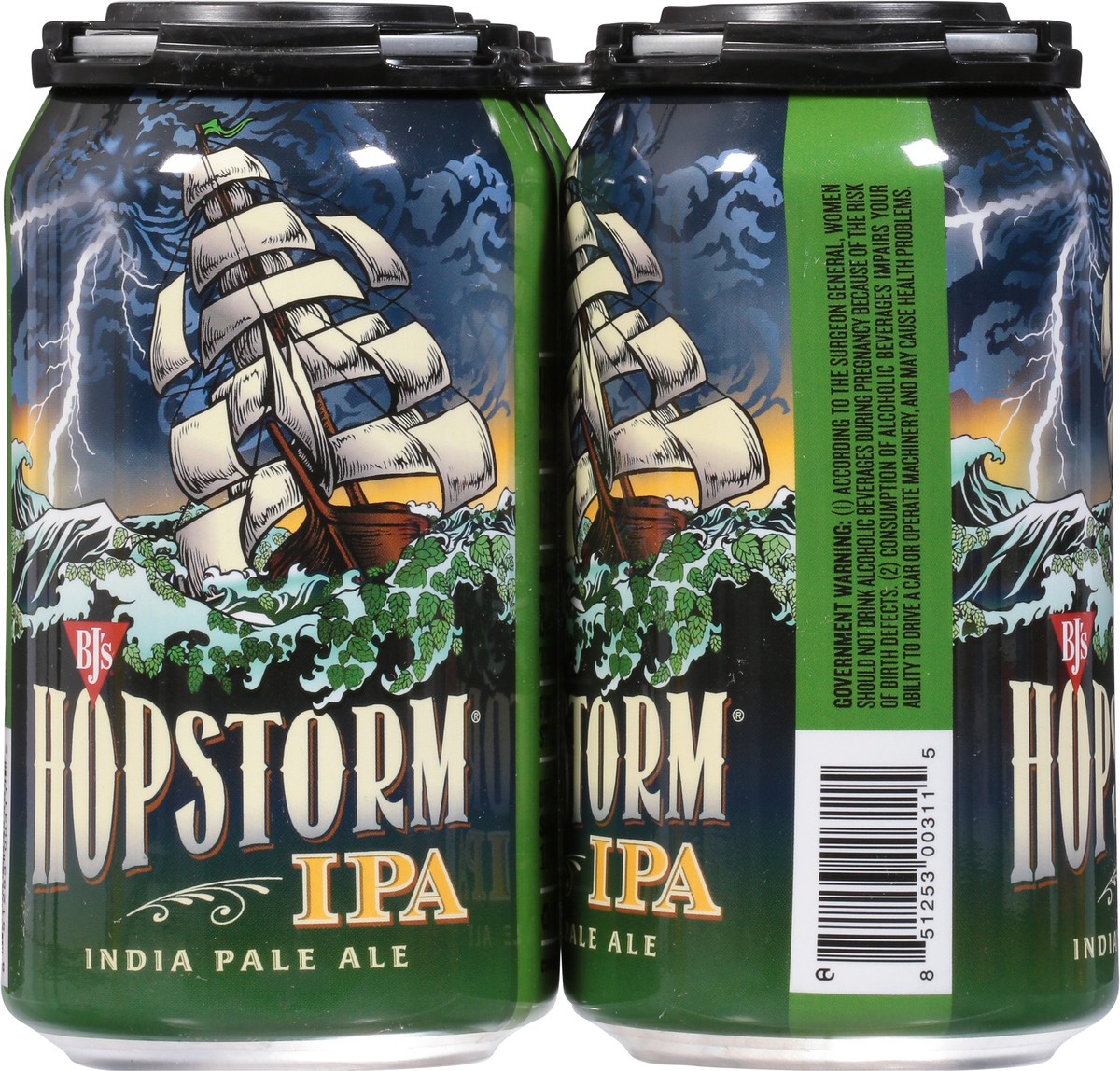 slide 7 of 9, BJ's IPA Hopstorm Beer 6 - 12 fl oz Cans, 6 ct; 12 oz