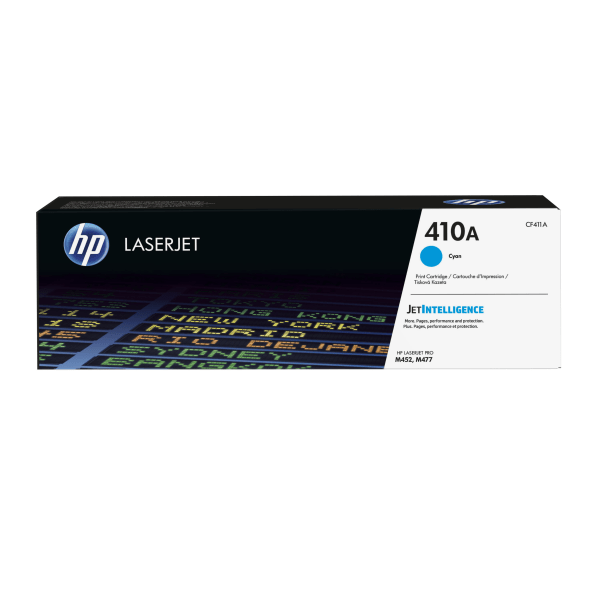 slide 1 of 1, HP Laserjet 410A Standard-Yield Cyan Toner Cartridge, 1 ct