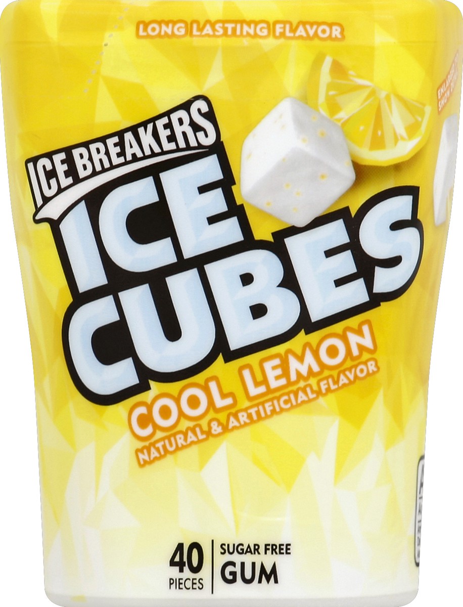 slide 4 of 4, Ice Breakers Ice Cubes Cool Lemon Sugar-Free Gum, 40 ct