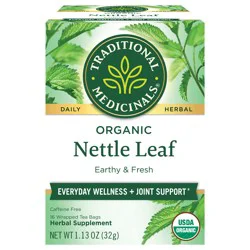 Traditional Medicinals Organic Nettle Leaf Caffeine Free Herbal Tea
