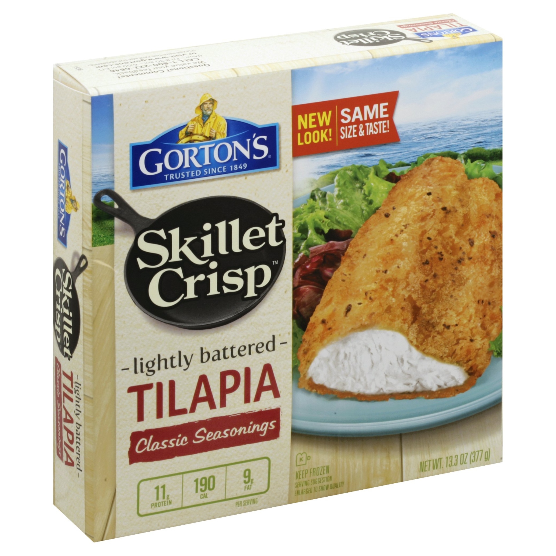 slide 1 of 1, Gorton's Classic Seasonings Tilapia Fillets, 13.3 oz