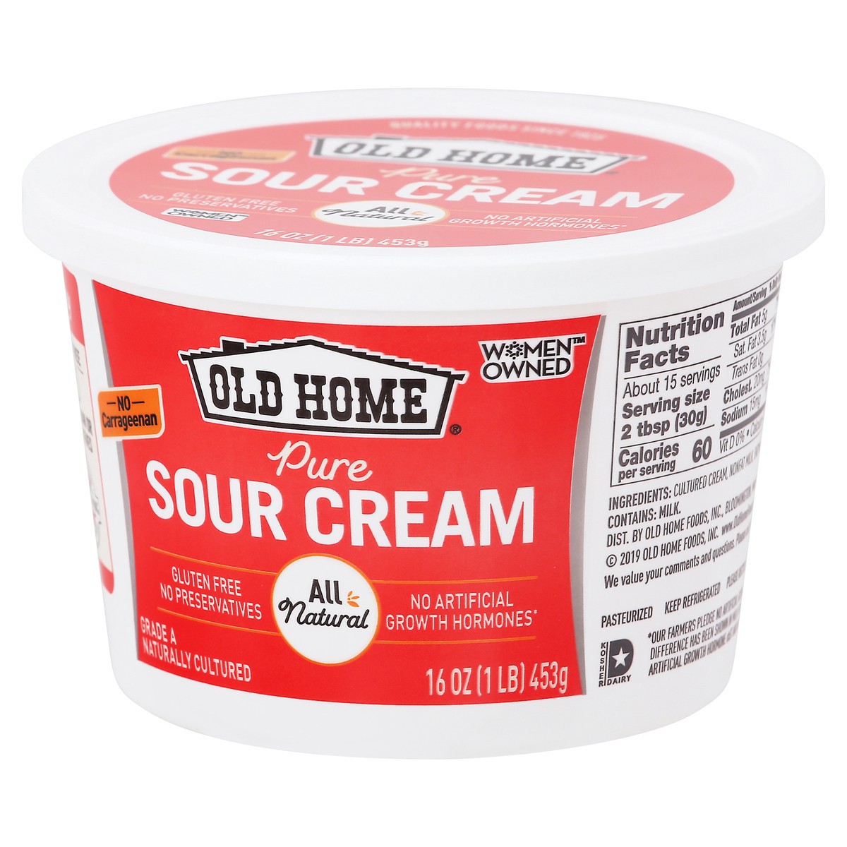 slide 4 of 9, Old Home Sour Cream, 16 oz