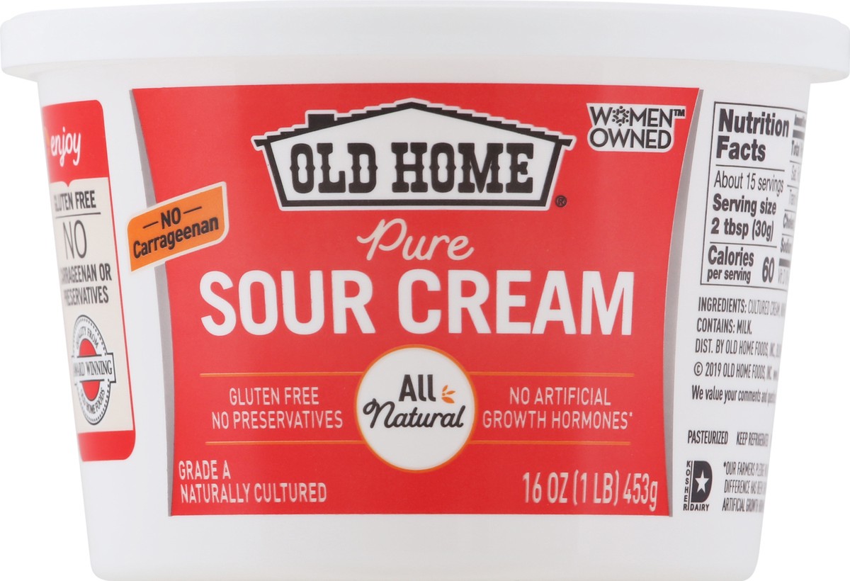 slide 1 of 9, Old Home Sour Cream, 16 oz