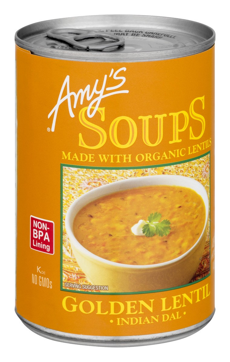 slide 2 of 8, Amy's Organic Golden Lentil Soup, 