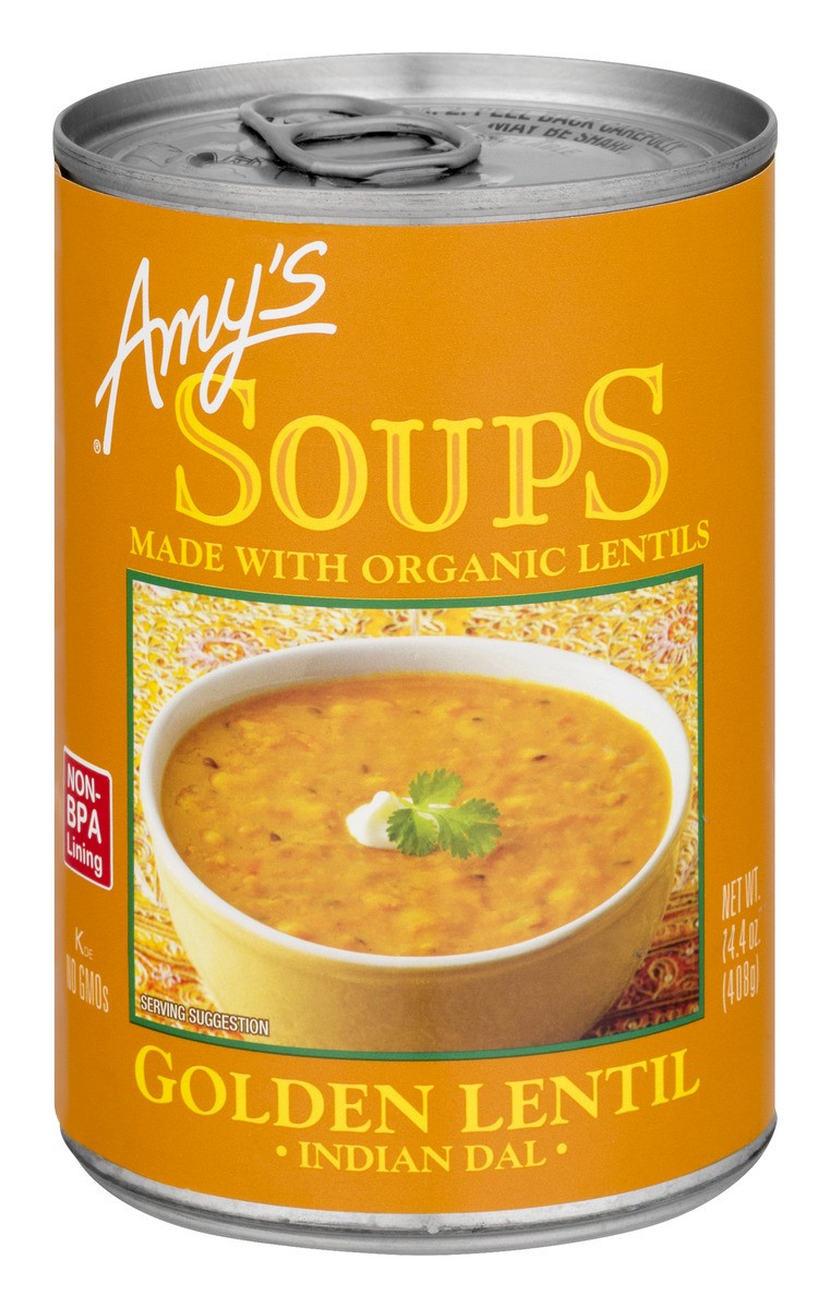 slide 1 of 8, Amy's Organic Golden Lentil Soup, 