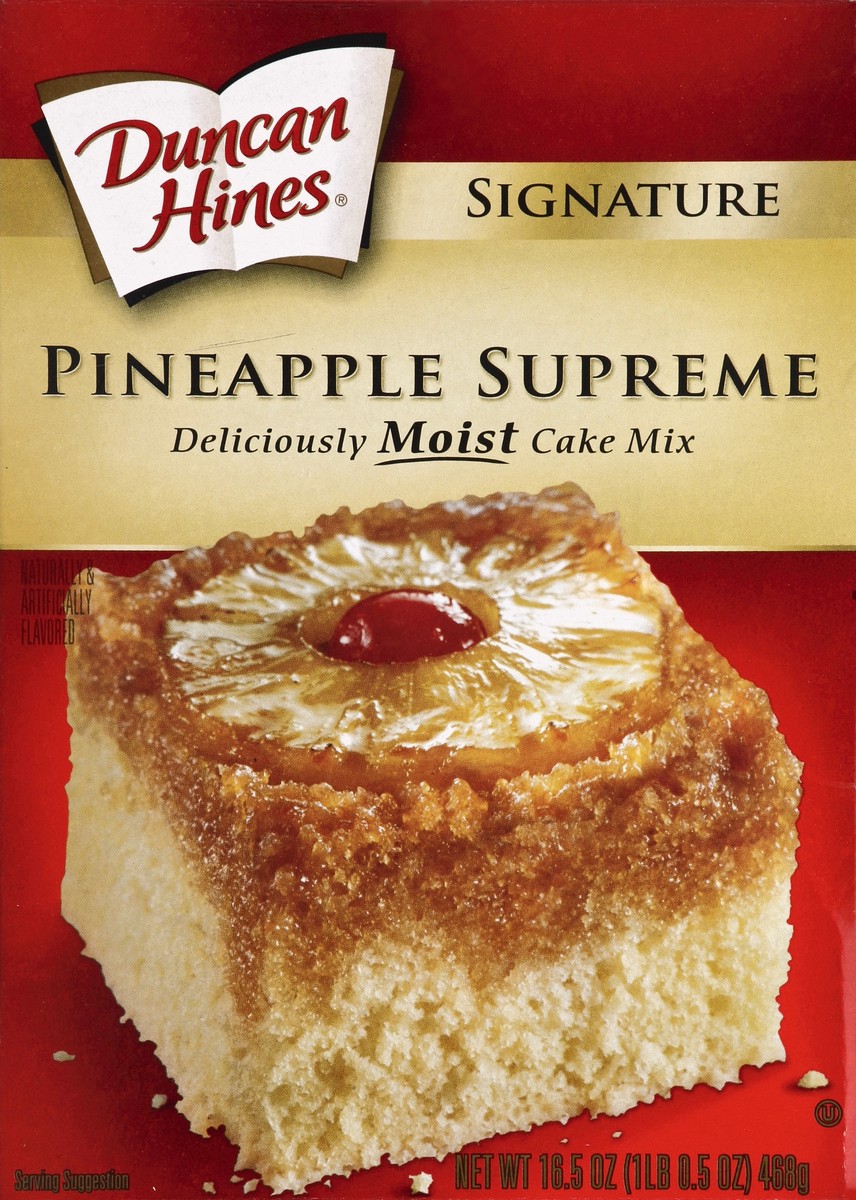 slide 1 of 4, Duncan Hines Signature Pineapple Supreme Cake Mix, 16.5 oz