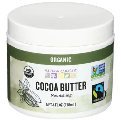 Aura Cacia Organic Nourishing Cocoa Butter 4 fl oz