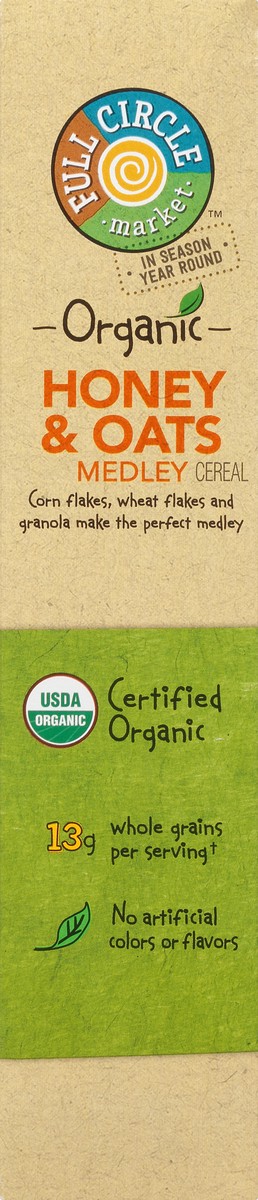 slide 10 of 14, Full Circle Market Organic Honey & Oats Medley Cereal 14 oz, 14 oz