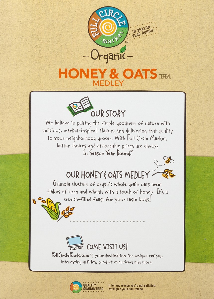 slide 4 of 14, Full Circle Market Organic Honey & Oats Medley Cereal 14 oz, 14 oz