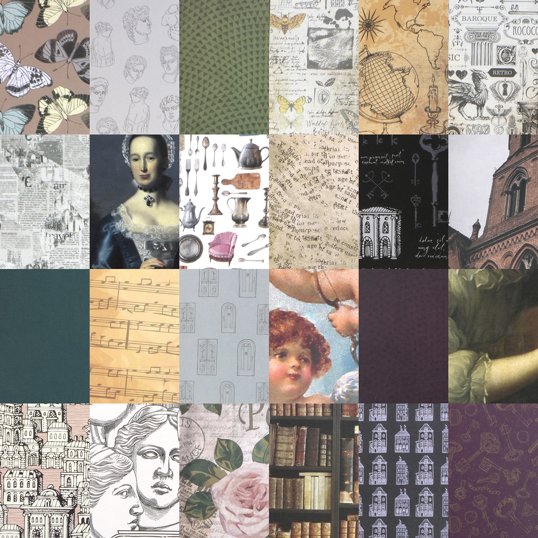 slide 2 of 2, 6" X 6" Dark Academia Paper Pad By Recollections, 48 Sheets, 6 in x 6 in