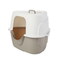 Corner covered cat litter clearance box