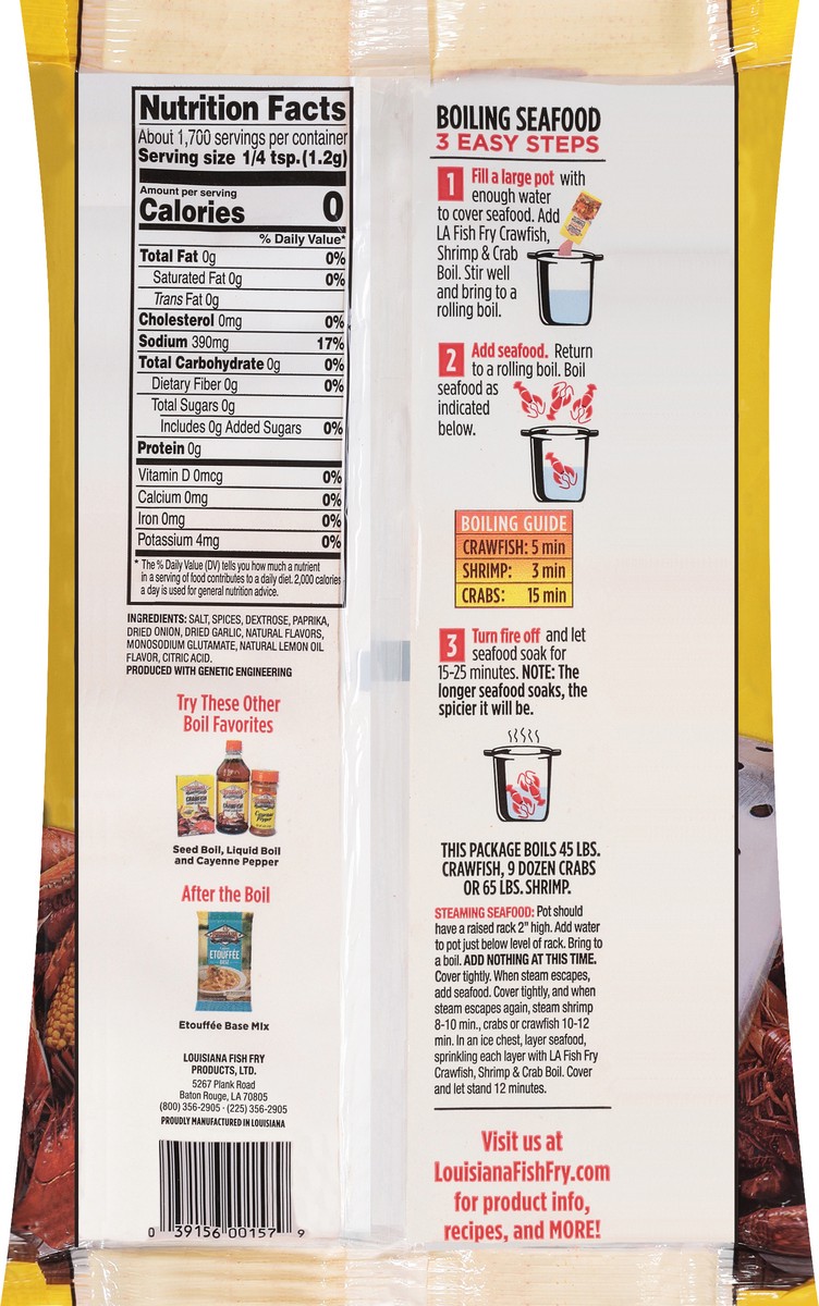 slide 4 of 11, Louisiana Fish Fry Products Original Recipe Crawfish Shrimp & Crab Boil 4.5 lb, 4.5 lb