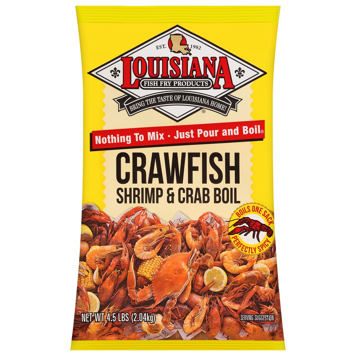 slide 8 of 11, Louisiana Fish Fry Products Original Recipe Crawfish Shrimp & Crab Boil 4.5 lb, 4.5 lb