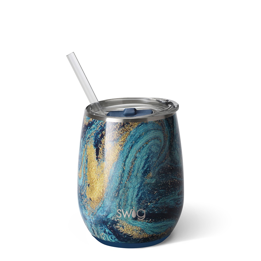 slide 1 of 1, Swig Starry Night Wine Cup, 14 oz