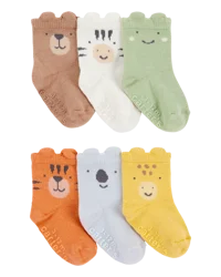 Carter's Baby 6-Pack Animal Booties Multi 3-12