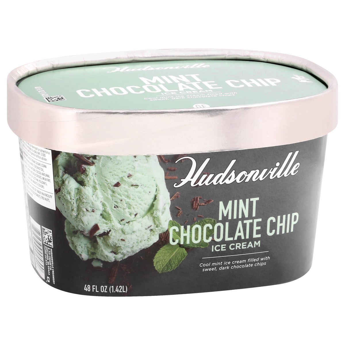 slide 8 of 9, Hudsonville Mint Chocolate Chip Ice Cream 48 oz, 48 oz