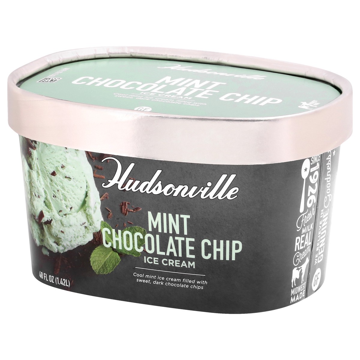 slide 9 of 9, Hudsonville Mint Chocolate Chip Ice Cream 48 oz, 48 oz