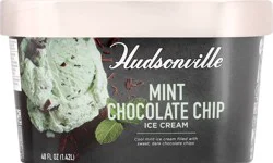 Hudsonville Mint Chocolate Chip Ice Cream 48 oz