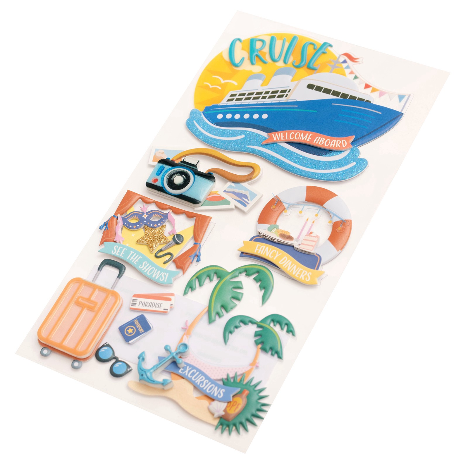 slide 3 of 4, Cruise Dimensional Stickers By Recollections, 4 in x 8.5 in