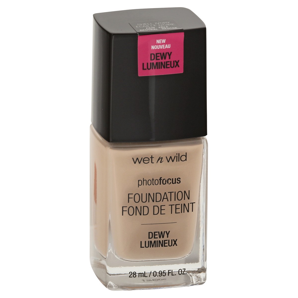 slide 2 of 9, wet n wild Photofocus Shell Ivory 1111518 Dewy Lumineux Foundation 0.95 oz, 0.95 fl oz