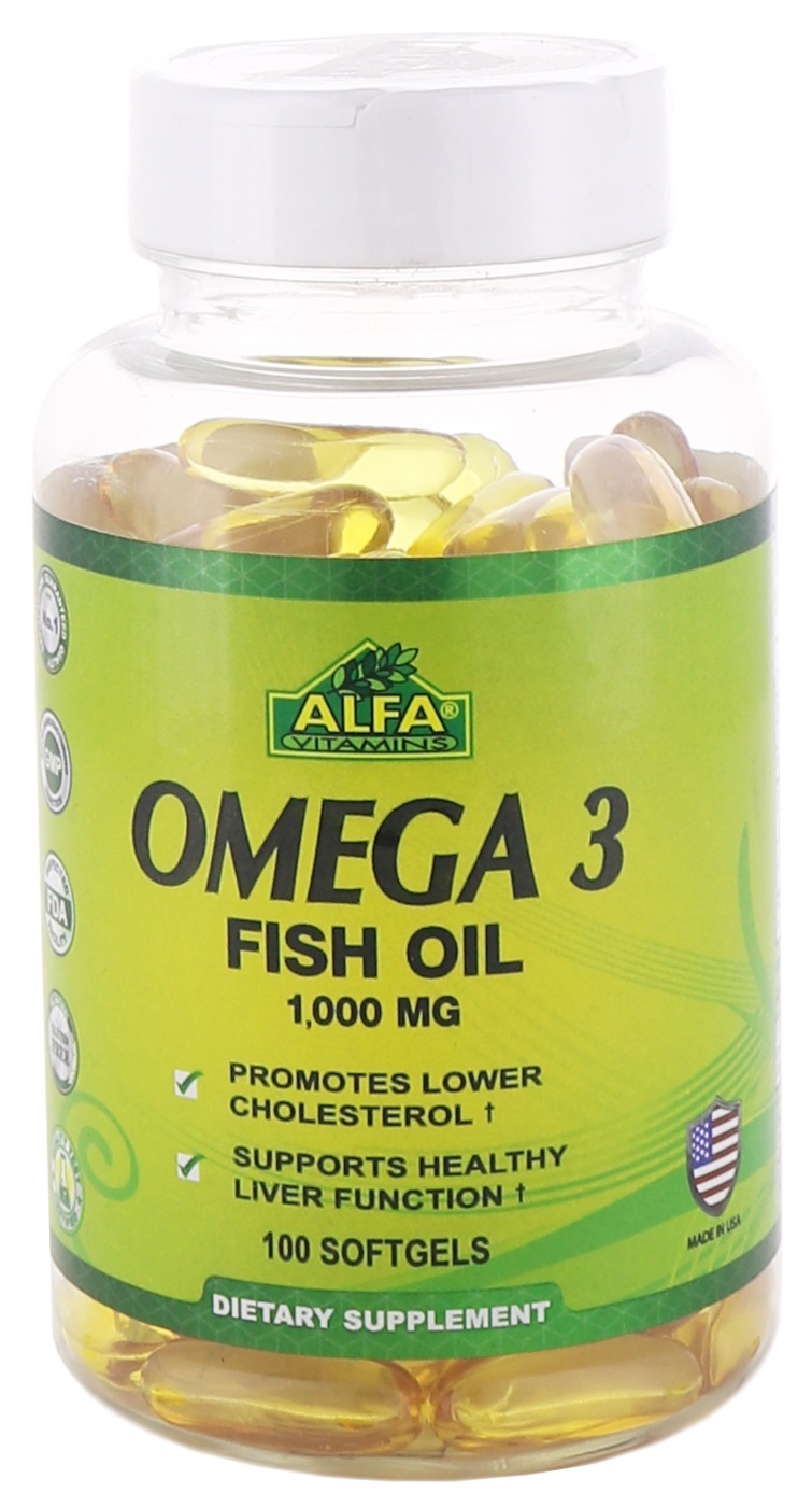 slide 1 of 1, Alfa Omega-3 Fish Oil, 1000 mg, 100 ct